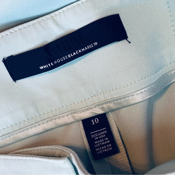 White House Black Market Light Green Wide Leg Pants - Picture 6 of 10